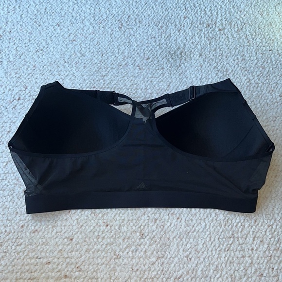 Adidas X IVY PARK IVP Zip Front Medium Impact Sports Bra Black 4X - Picture 7 of 7
